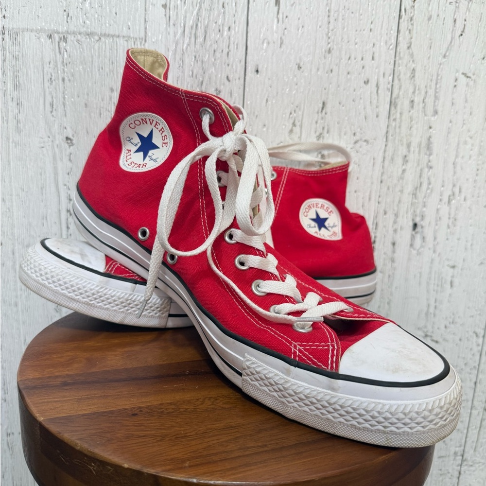 Converse Red Canvas High-Tops